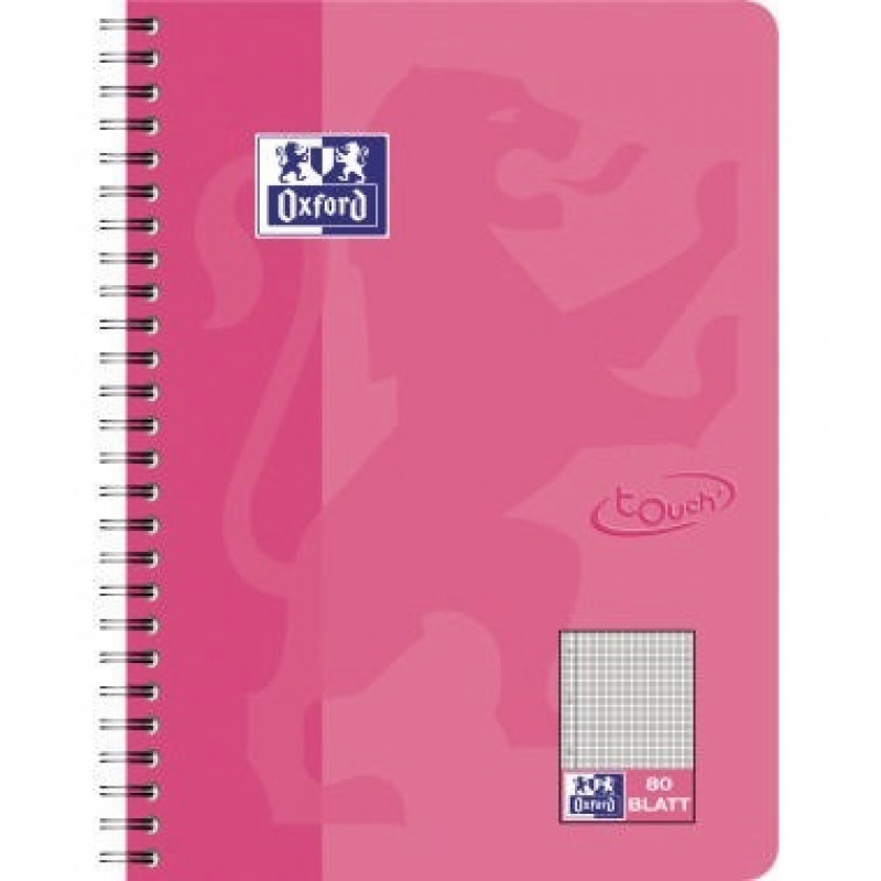 Oxford Collegeblock Touch 100050362 DIN B5 90g kariert rosa Oxford Collegeblock Touch 100050362 DIN B5 90g kariert rosa