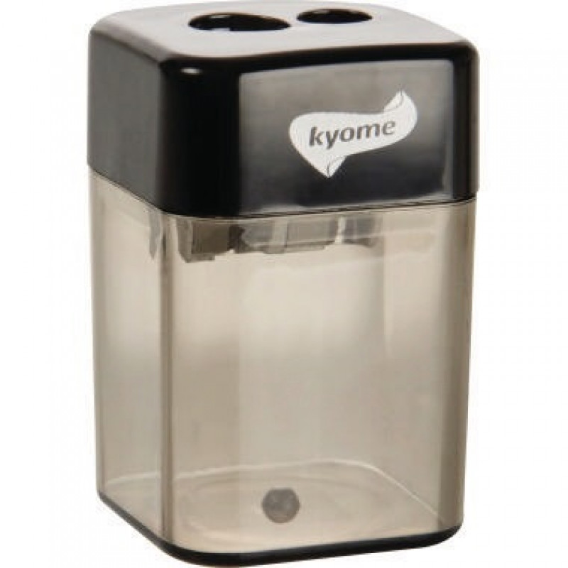 Umixx Spitzdose 744744 doppelt Metallspitzer schwarz/ transp Umixx Spitzdose 744744 doppelt Metallspitzer schwarz/ transp