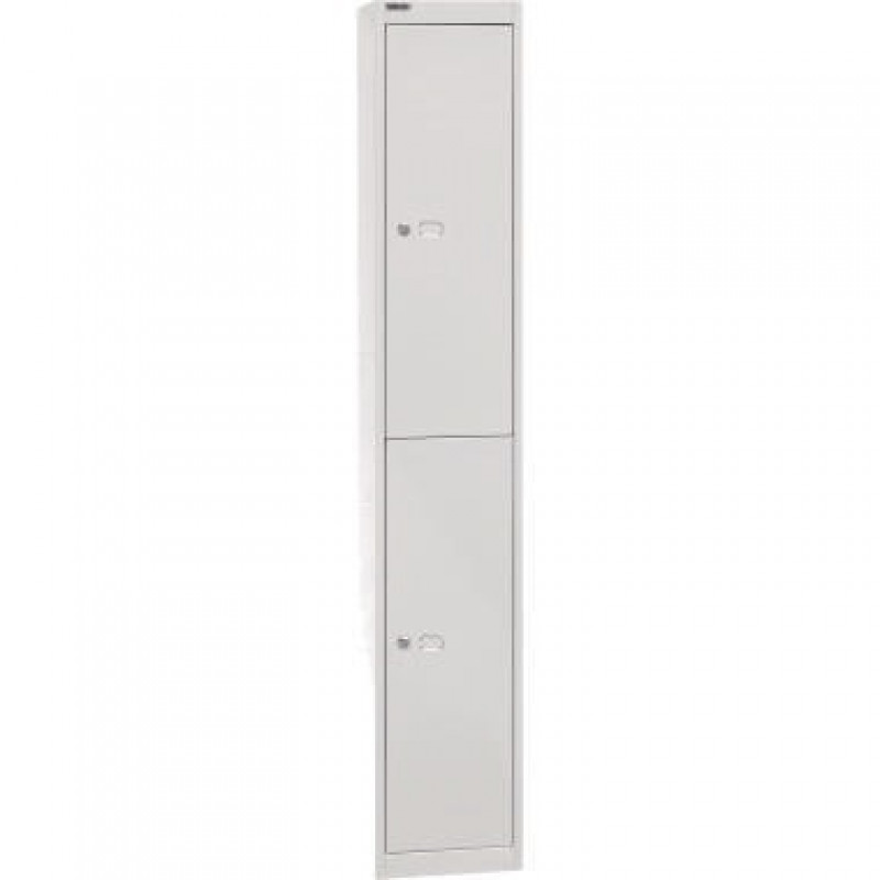 Bisley Schließfachsystem Office CLK122645 2Fächer lichtgrau