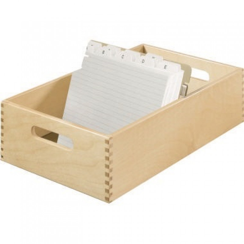 HAN Karteikasten 1005-0 DIN A5 quer max. 1.500Karten Holz natur HAN Karteikasten 1005-0 DIN A5 quer max. 1.500Karten Holz natur