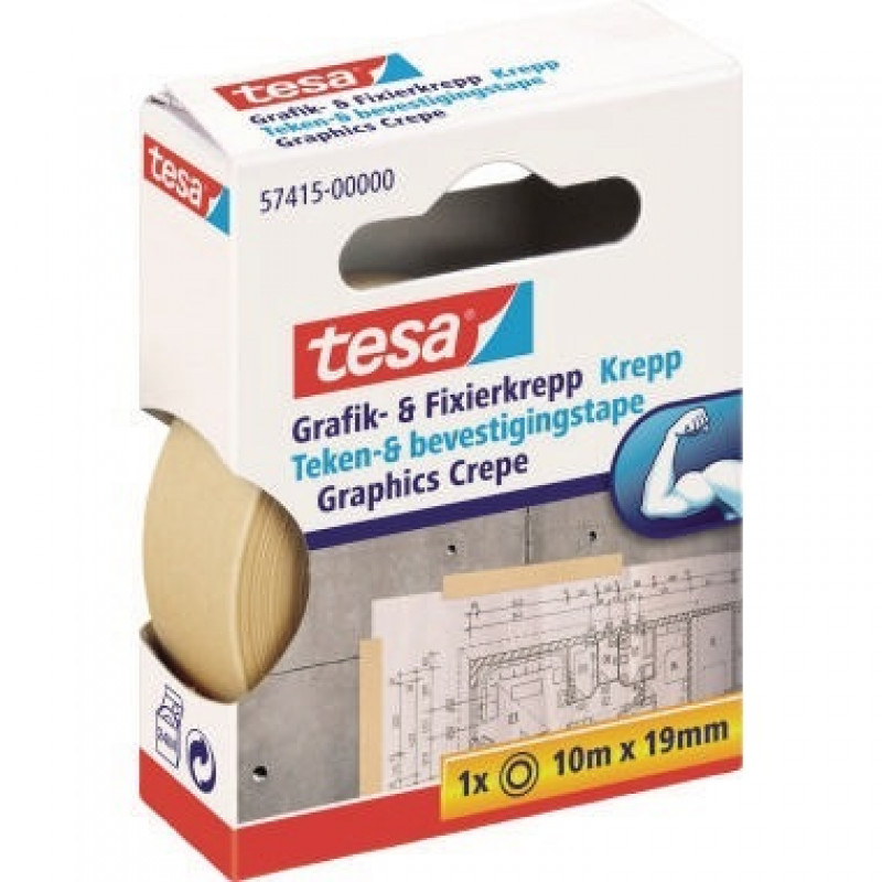 tesa Fixierband 57415-00000 19mmx10m Papier beige tesa Fixierband 57415-00000 19mmx10m Papier beige