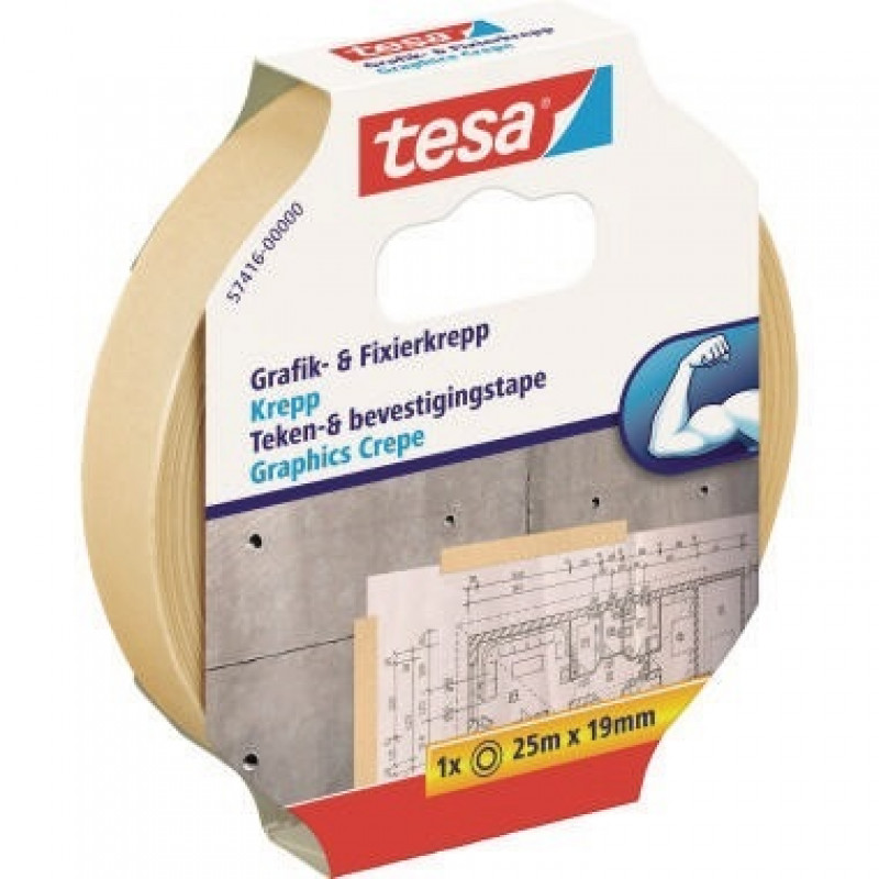 tesa Fixierband 57416-00000 19mmx25m Papier beige tesa Fixierband 57416-00000 19mmx25m Papier beige