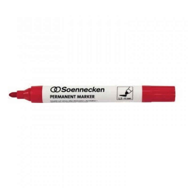 Soennecken Permanentmarker 3104 4mm Rundspitze rot Soennecken Permanentmarker 3104 4mm Rundspitze rot