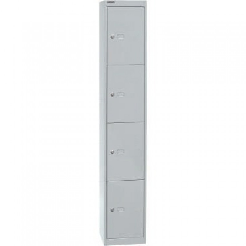 Bisley Garderobenschrank Office CLK124645 4Fächer lichtgrau