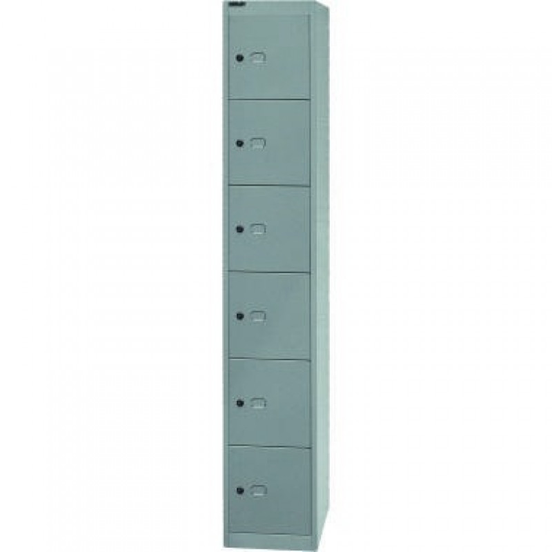 Bisley Garderobenschrank Office CLK186355 6Fächer silber Bisley Garderobenschrank Office CLK186355 6Fächer silber
