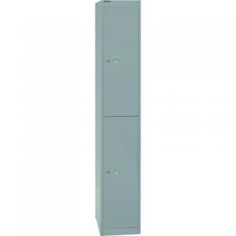 Bisley Garderobenschrank Office CLK182355 2Fächer silber Bisley Garderobenschrank Office CLK182355 2Fächer silber