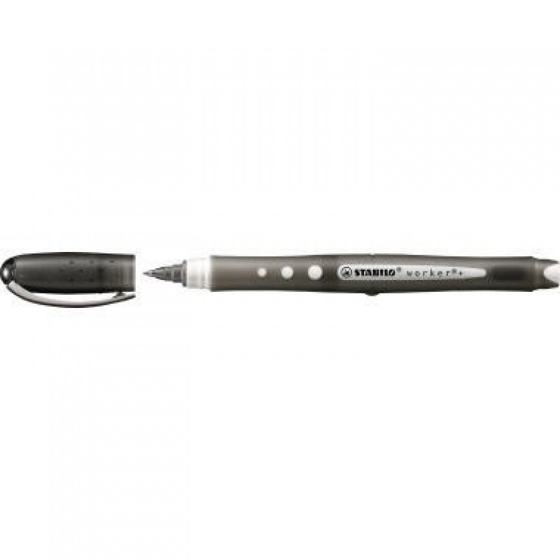 STABILO Rollerball worker colorful 2019/46 0,5mm Kappenmodell sw STABILO Rollerball worker colorful 2019/46 0,5mm Kappenmodell sw