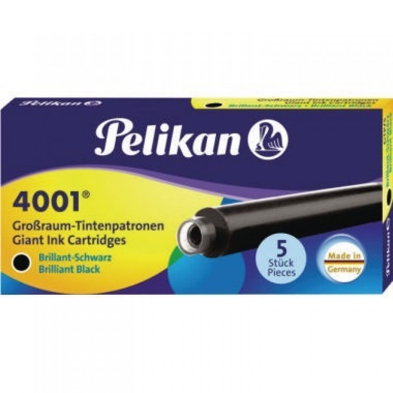 Pelikan Tintenpatrone 4001 GTP/5 310615 brillantschwarz 5 St./Pack. Pelikan Tintenpatrone 4001 GTP/5 310615 brillantschwarz 5 St./Pack.