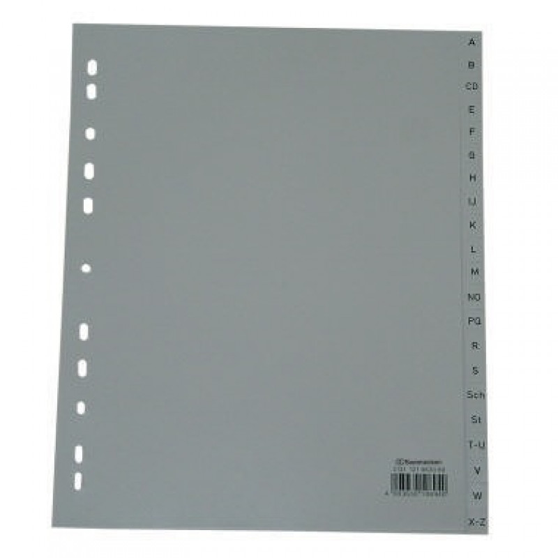 Soennecken Register 2131 DIN A4 A-Z volle Höhe Überbreite PP grau Soennecken Register 2131 DIN A4 A-Z volle Höhe Überbreite PP grau