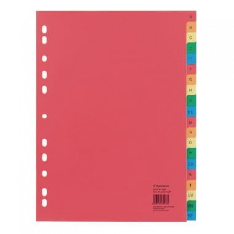 Soennecken Register 1586 DIN A4 A-Z volle Höhe Überbreite PP farbig Soennecken Register 1586 DIN A4 A-Z volle Höhe Überbreite PP farbig