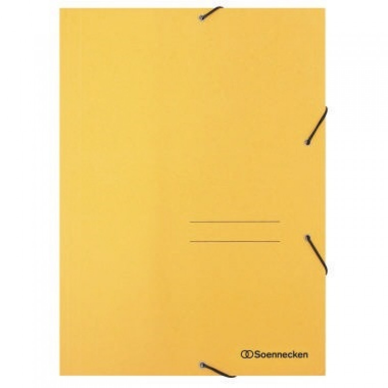 Soennecken Eckspanner 1471 DIN A4 3Klappen und Gummizug gelb Soennecken Eckspanner 1471 DIN A4 3Klappen und Gummizug gelb