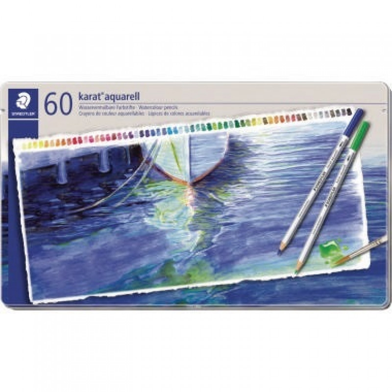 STAEDTLER Farbstift karat aquarell 125 M60 sortiert 60 St./Pack. STAEDTLER Farbstift karat aquarell 125 M60 sortiert 60 St./Pack.