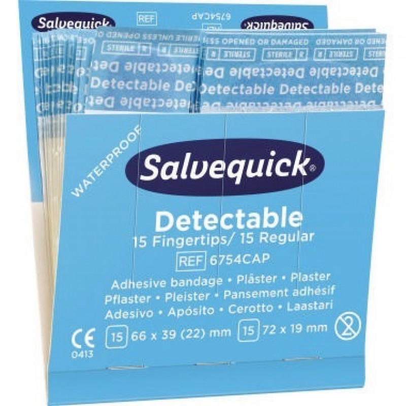 Salvequick Pflaster 6754CAP detektierbar blau 30 St./Pack. Salvequick Pflaster 6754CAP detektierbar blau 30 St./Pack.