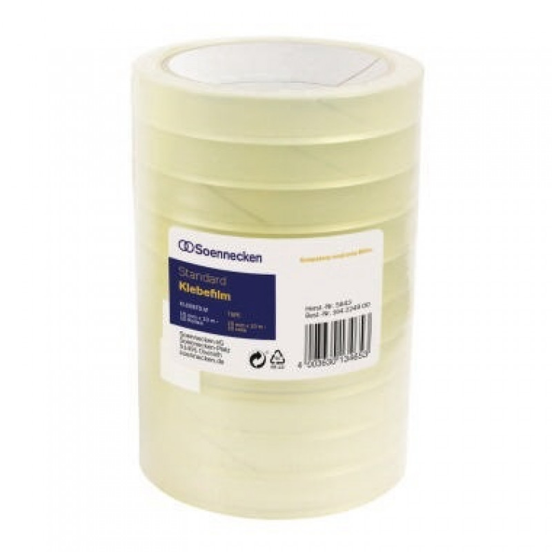 Soennecken Klebefilm 5845 15mmx66m transparent 10 St./Pack. Soennecken Klebefilm 5845 15mmx66m transparent 10 St./Pack.