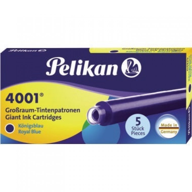 Pelikan Tintenpatrone 4001 GTP/5 310748 königsblau 5 St./Pack. Pelikan Tintenpatrone 4001 GTP/5 310748 königsblau 5 St./Pack.
