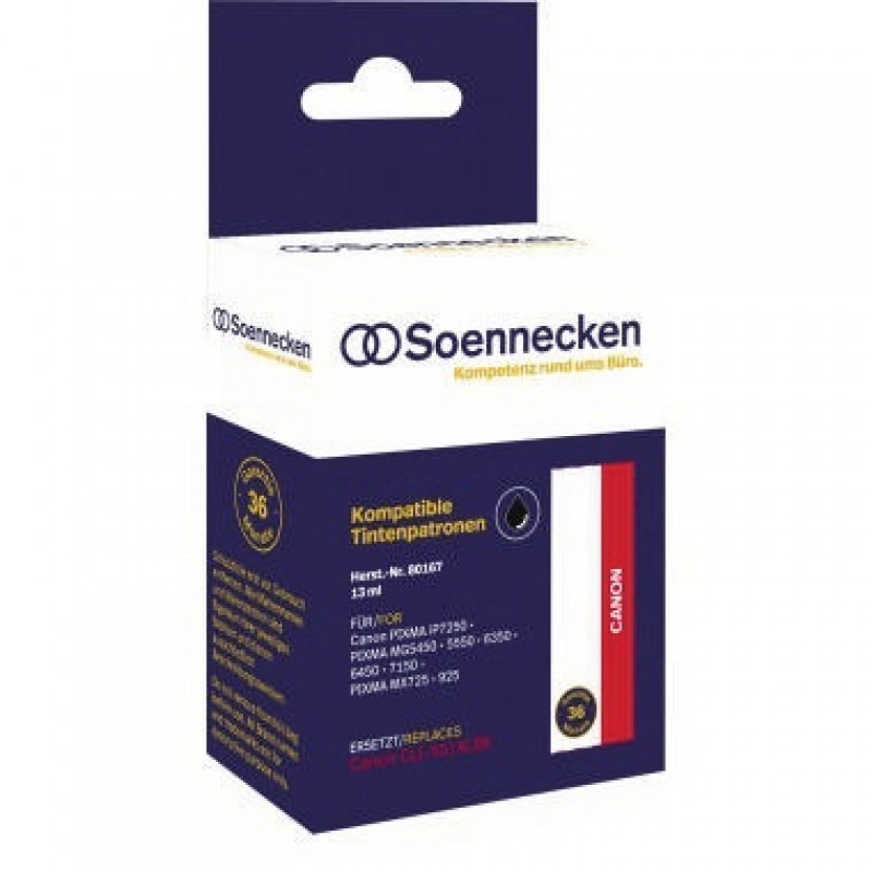 Soennecken Tintenpatrone 80167 wie Canon CLI551XLBK schwarz Soennecken Tintenpatrone 80167 wie Canon CLI551XLBK schwarz