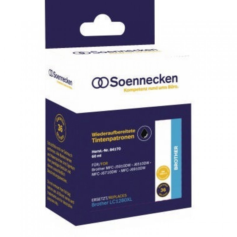 Soennecken Tintenpatrone 84170 wie Brother LC1280XLBK schwarz
