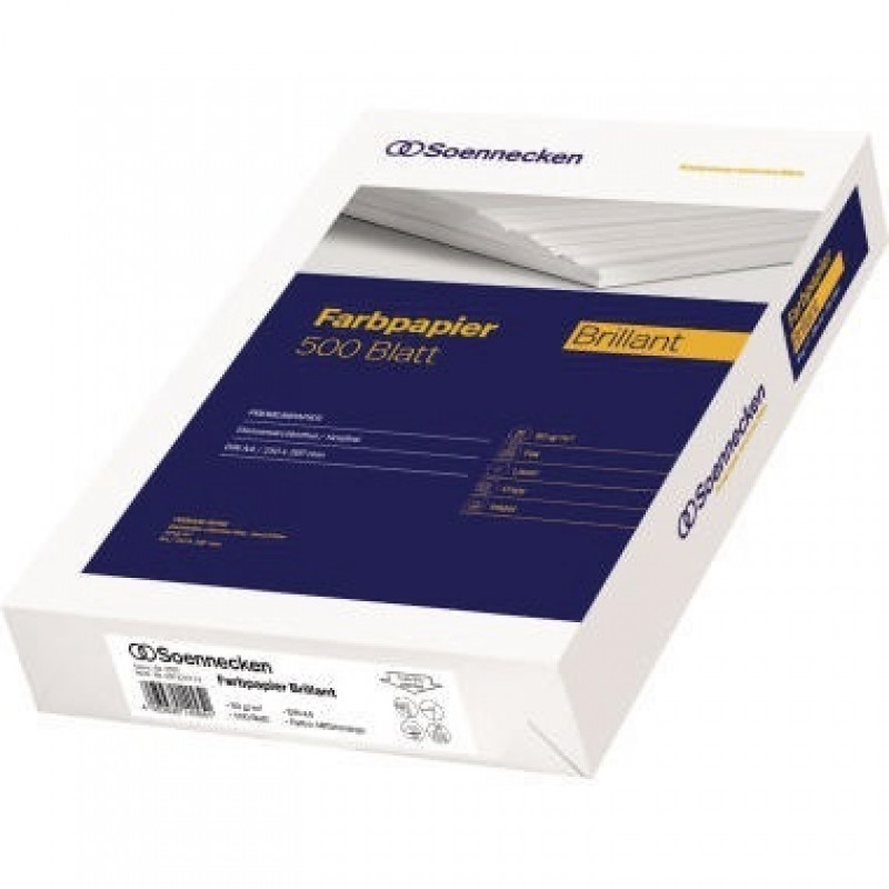 Soennecken Kopierpapier Brillant 5777 DIN A4 m.orange 500 Bl./Pack. Soennecken Kopierpapier Brillant 5777 DIN A4 m.orange 500 Bl./Pack.