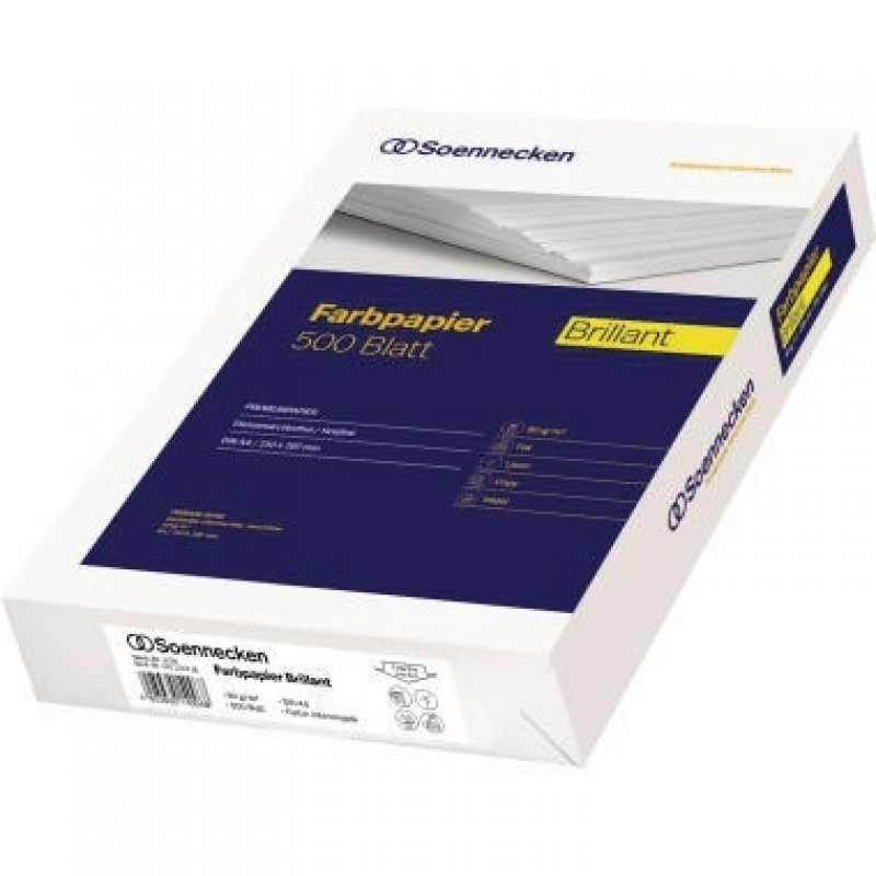 Soennecken Kopierpapier Brillant 5778 DIN A4 int.gelb 500 Bl./Pack.