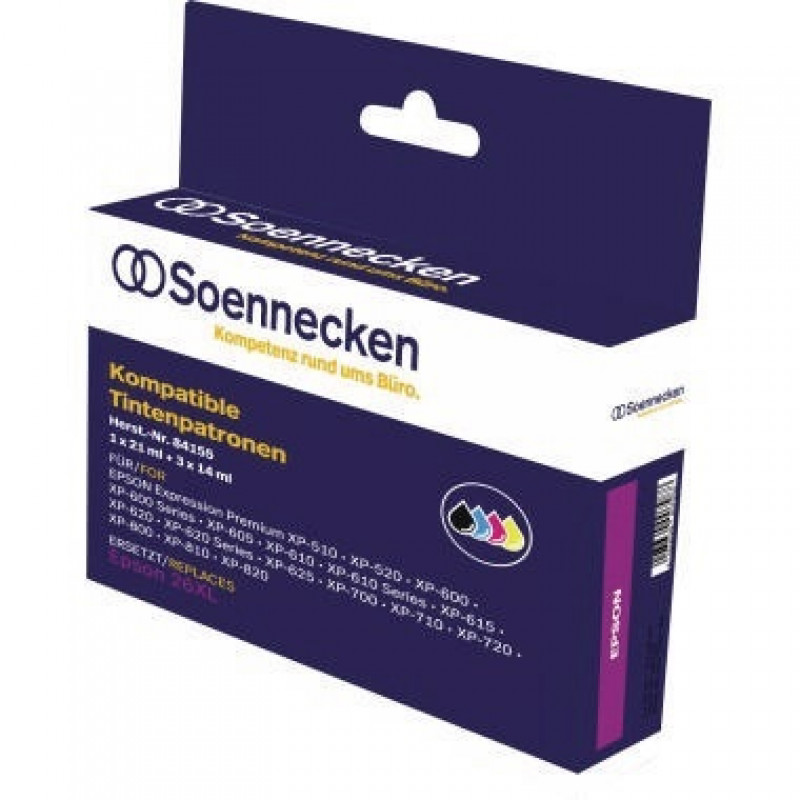 Soennecken Tintenpatrone 84155 wie T206XL T2636 sw/c/m/y 4 St./Pack.