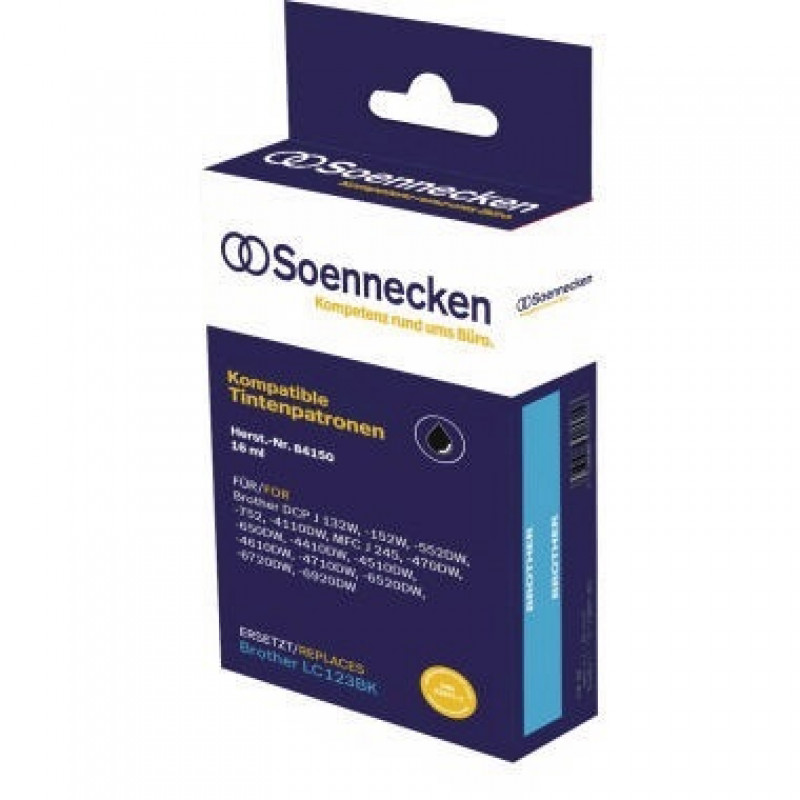 Soennecken Tintenpatrone 84150 wie Brother LC123BK schwarz