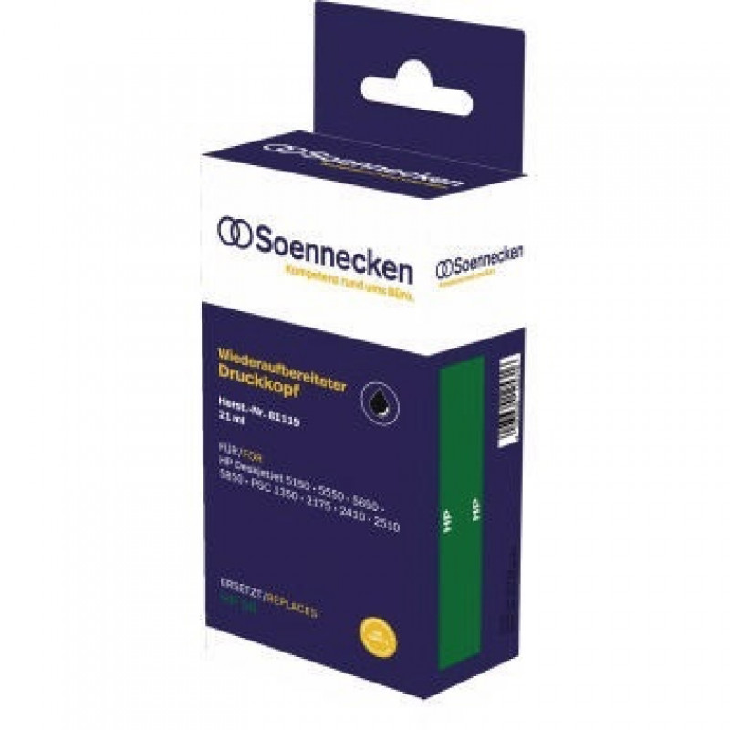 Soennecken Tintenpatrone 81119 Gr.995 wie HP C6656AE schwarz Soennecken Tintenpatrone 81119 Gr.995 wie HP C6656AE schwarz