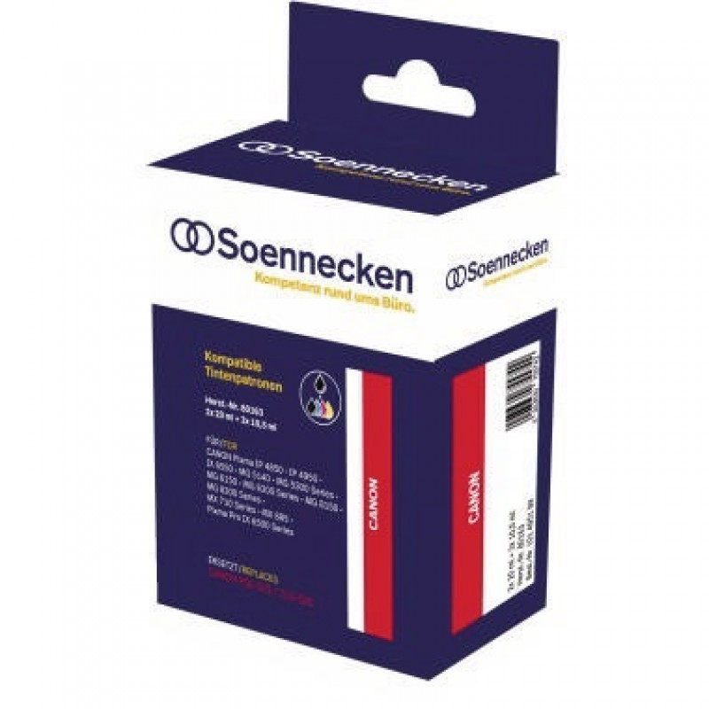 Soennecken Tintenpatrone 80163 wie Canon PGI525/CLI526 5 St./Pack. Soennecken Tintenpatrone 80163 wie Canon PGI525/CLI526 5 St./Pack.