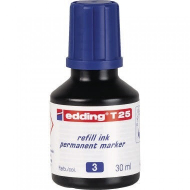 edding Nachfülltusche T 25 4-T25003 30ml geruchsarme Tusche blau edding Nachfülltusche T 25 4-T25003 30ml geruchsarme Tusche blau