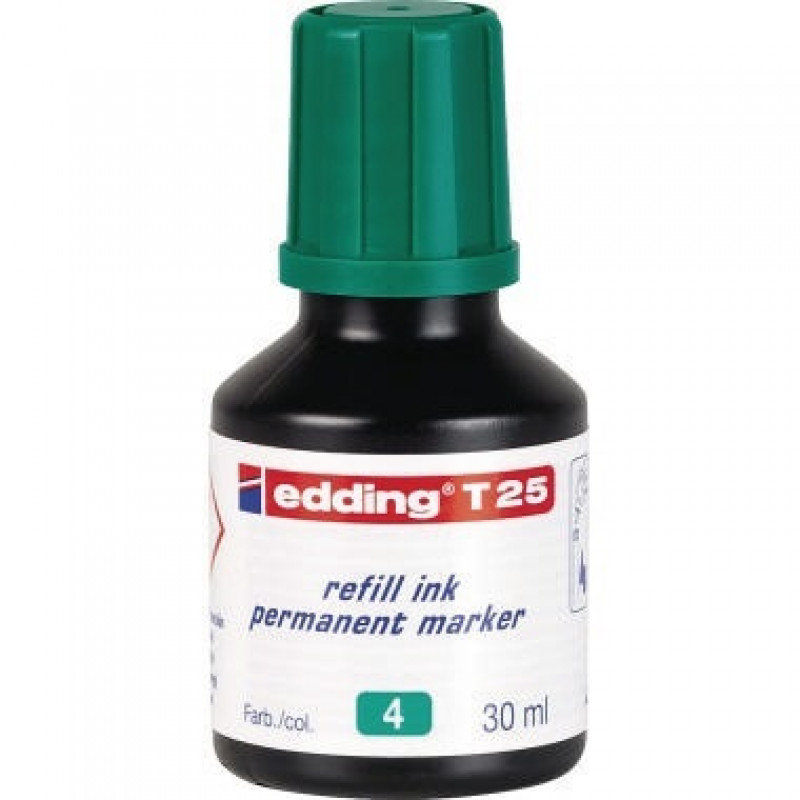 edding Nachfülltusche T 25 4-T25004 30ml geruchsarme Tusche grün edding Nachfülltusche T 25 4-T25004 30ml geruchsarme Tusche grün