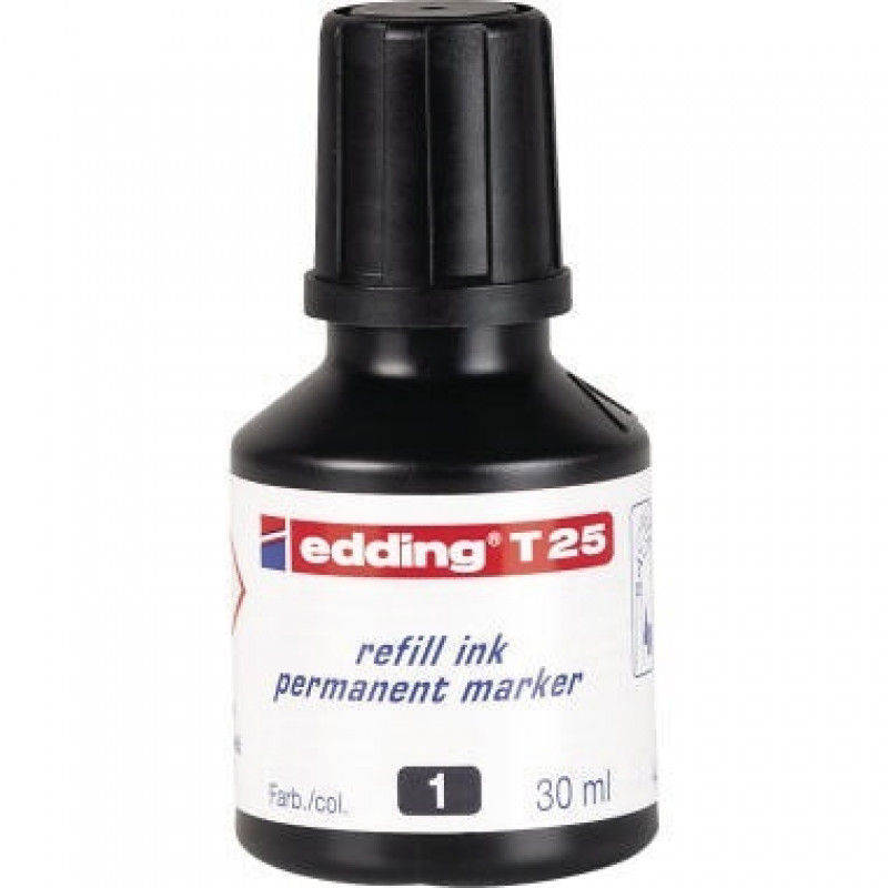 edding Nachfülltusche T 25 4-T25001 30ml geruchsarme Tusche schwarz edding Nachfülltusche T 25 4-T25001 30ml geruchsarme Tusche schwarz
