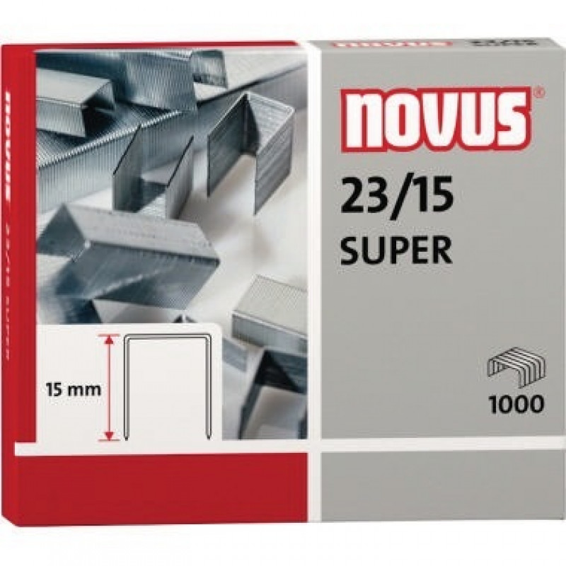 NOVUS Heftklammer 042-0044 23/15 verzinkt 1.000 St./Pack.