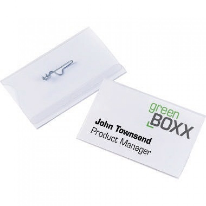 DURABLE Namensschild 800419 90x54mm Kunststoff tr 50 St./Pack. DURABLE Namensschild 800419 90x54mm Kunststoff tr 50 St./Pack.