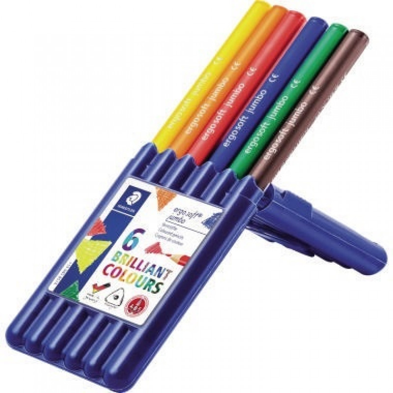 STAEDTLER Farbstift ergo soft Jumbo 158 SB6 sortiert 6 St./Pack. STAEDTLER Farbstift ergo soft Jumbo 158 SB6 sortiert 6 St./Pack.
