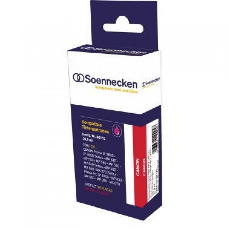 Soennecken Tintenpatrone 80152 Gr.1510C wie Canon CLI521M magenta Soennecken Tintenpatrone 80152 Gr.1510C wie Canon CLI521M magenta