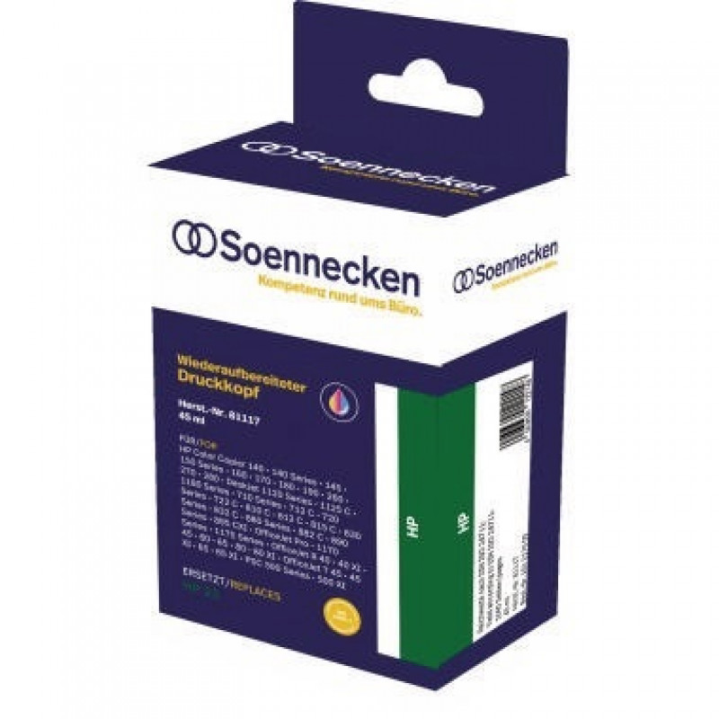 Soennecken Tintenpatrone 81117 Gr.928 wie HP C1823DE c/m/y Soennecken Tintenpatrone 81117 Gr.928 wie HP C1823DE c/m/y