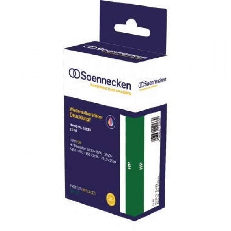Soennecken Tintenpatrone 81120 Gr.995 wie HP C6657AE c/m/y Soennecken Tintenpatrone 81120 Gr.995 wie HP C6657AE c/m/y