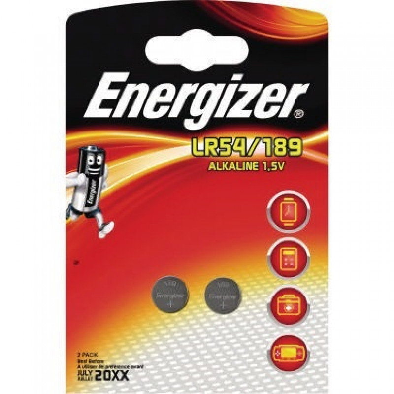 Energizer Knopfzelle 639320 LR54 1,5V 48mAh 2 St./Pack. Energizer Knopfzelle 639320 LR54 1,5V 48mAh 2 St./Pack.