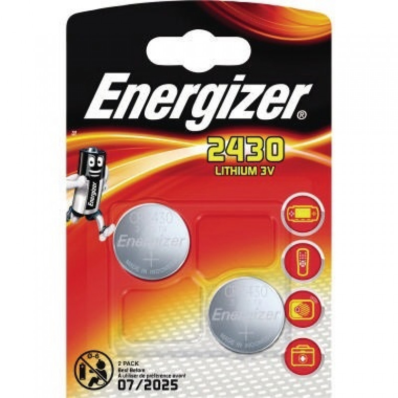 Energizer Spezialzelle Lithium CR 2430 637991 2 St./Pack. Energizer Spezialzelle Lithium CR 2430 637991 2 St./Pack.