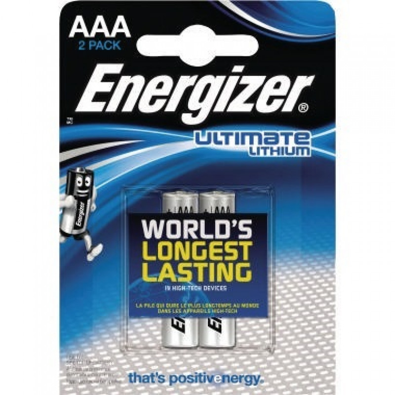 Energizer Batterie Ultimate Lithium 639170 AAA Micro L92 2 St./Pack. Energizer Batterie Ultimate Lithium 639170 AAA Micro L92 2 St./Pack.