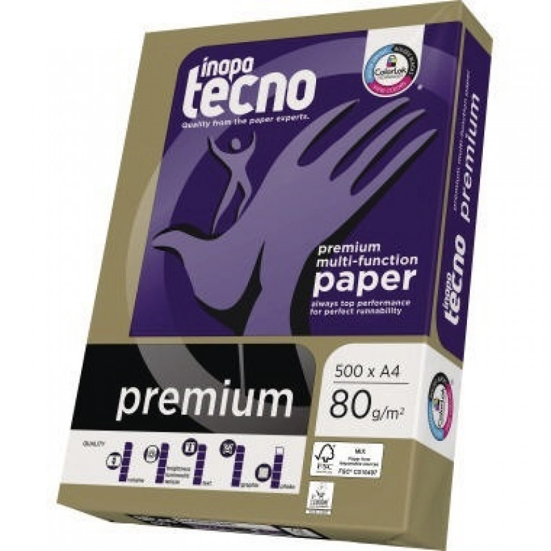 Inapa Tecno Kopierpapier premium 526108010001 DIN A4 500 Bl./Pack.
