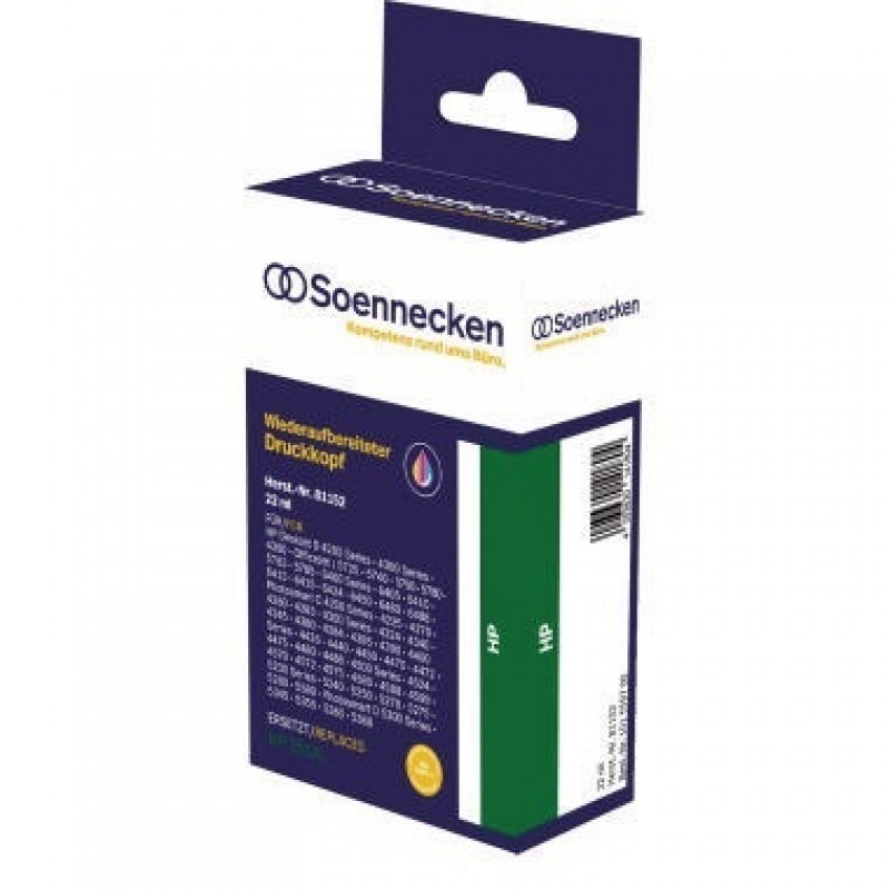 Soennecken Tintenpatrone 81152 Gr.1707 wie HP CB338EE c/m/y Soennecken Tintenpatrone 81152 Gr.1707 wie HP CB338EE c/m/y