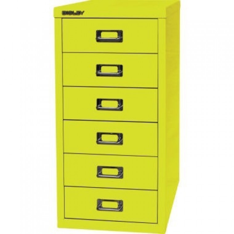 Bisley Schubladenschrank L296641 6Schubfächer gelb Bisley Schubladenschrank L296641 6Schubfächer gelb