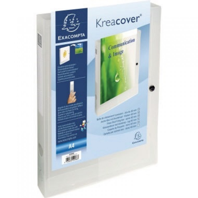 Exacompta Sammelmappe Archivbx KC 59988E 40mm PP 0,7mm transp weiß Exacompta Sammelmappe Archivbx KC 59988E 40mm PP 0,7mm transp weiß