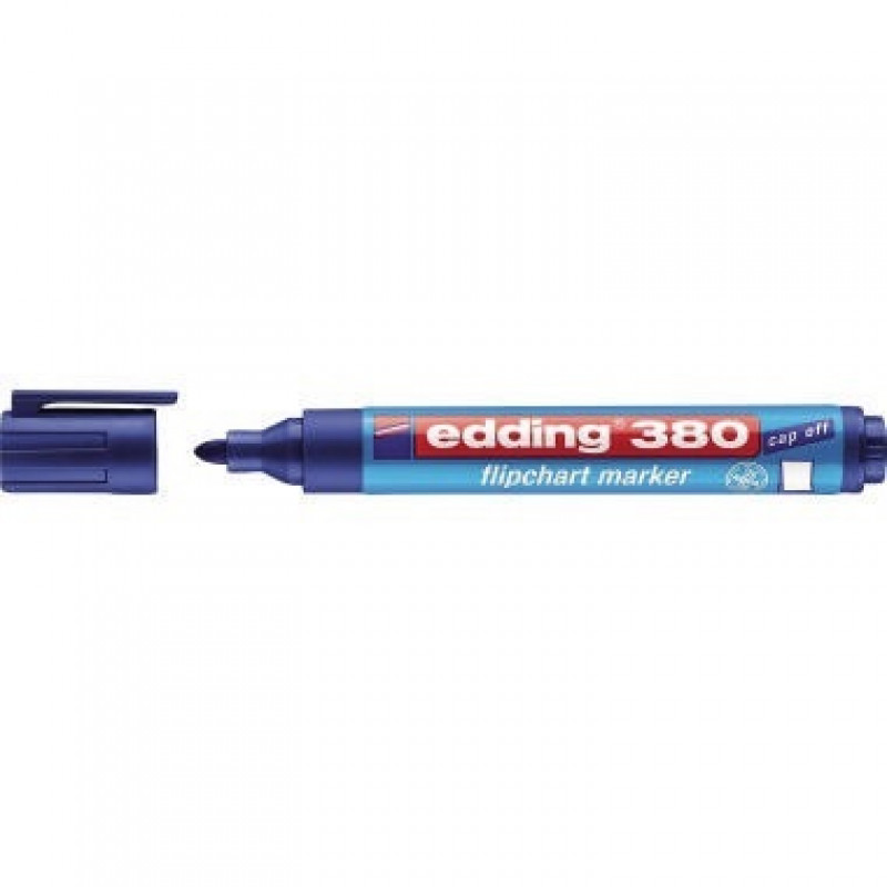 edding Flipchartmarker 380 4-380003 1,5-3mm Rundspitze blau