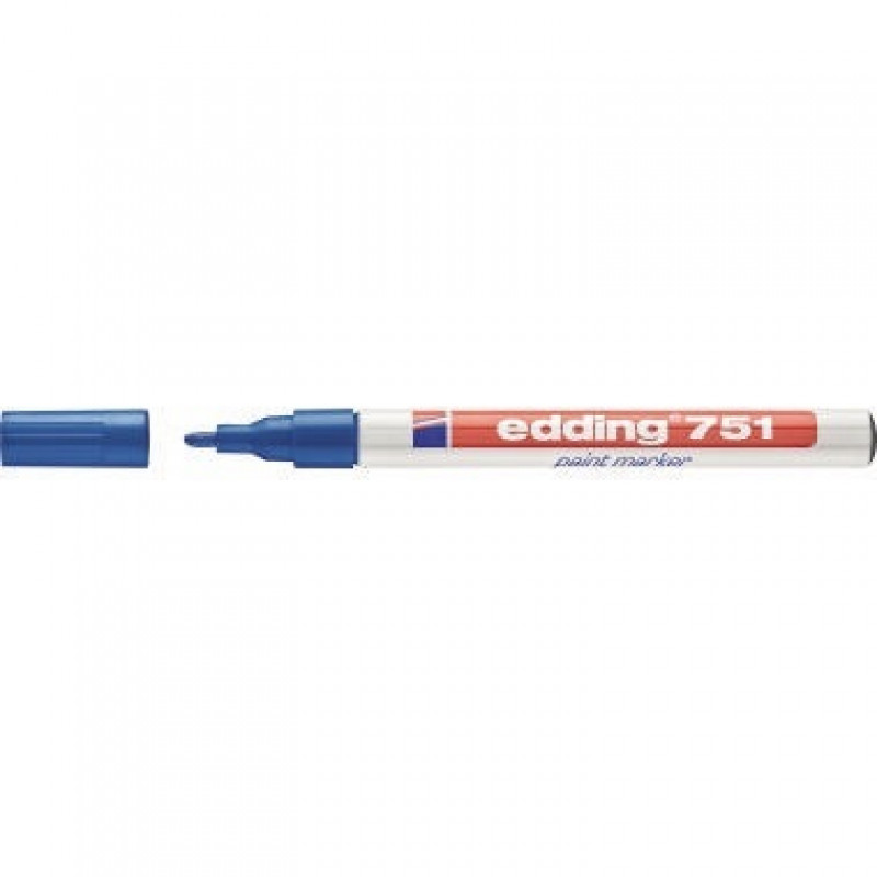 edding Lackmarker 751 4-751003 1-2mm Rundspitze permanent blau edding Lackmarker 751 4-751003 1-2mm Rundspitze permanent blau