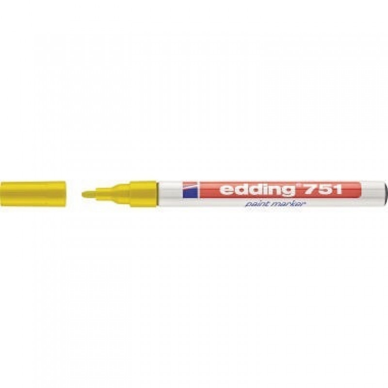 edding Lackmarker 751 4-751005 1-2mm Rundspitze permanent gelb edding Lackmarker 751 4-751005 1-2mm Rundspitze permanent gelb