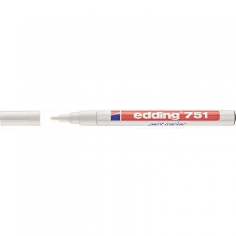 edding Lackmarker 751 4-751049 1-2mm Rundspitze permanent weiß edding Lackmarker 751 4-751049 1-2mm Rundspitze permanent weiß