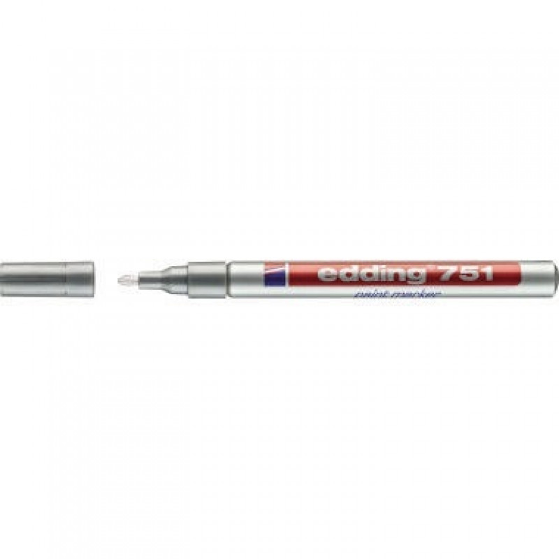 edding Lackmarker 751 4-751054 1-2mm Rundspitze permanent silber edding Lackmarker 751 4-751054 1-2mm Rundspitze permanent silber