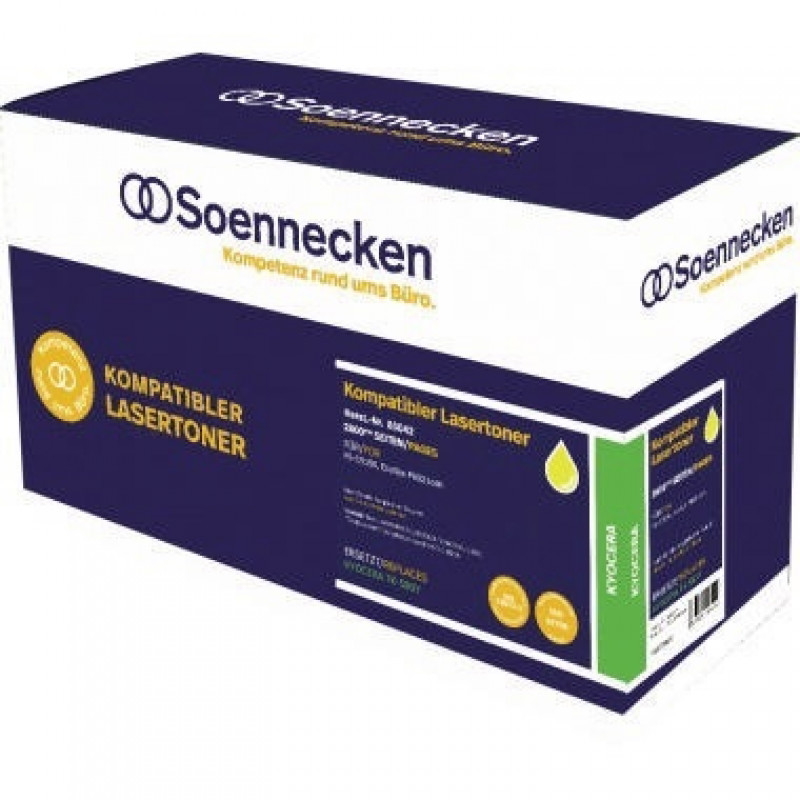 Soennecken Toner 85042 wie Kyocera TK580Y 2.800Seiten gelb
