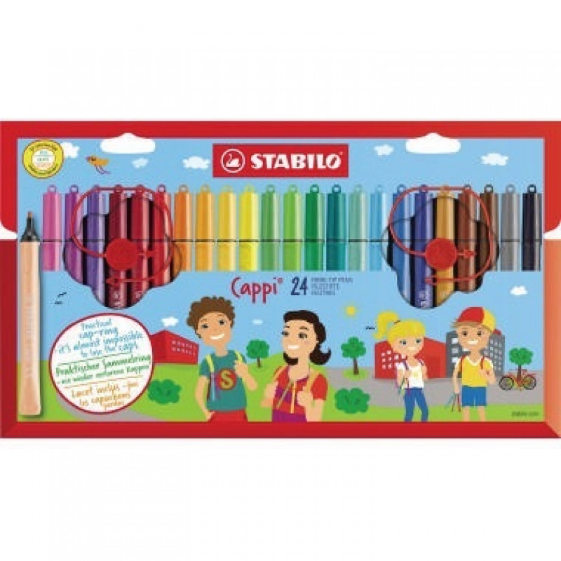 STABILO Fasermaler Cappi 168/24-4 1mm sortiert 24 St./Pack.